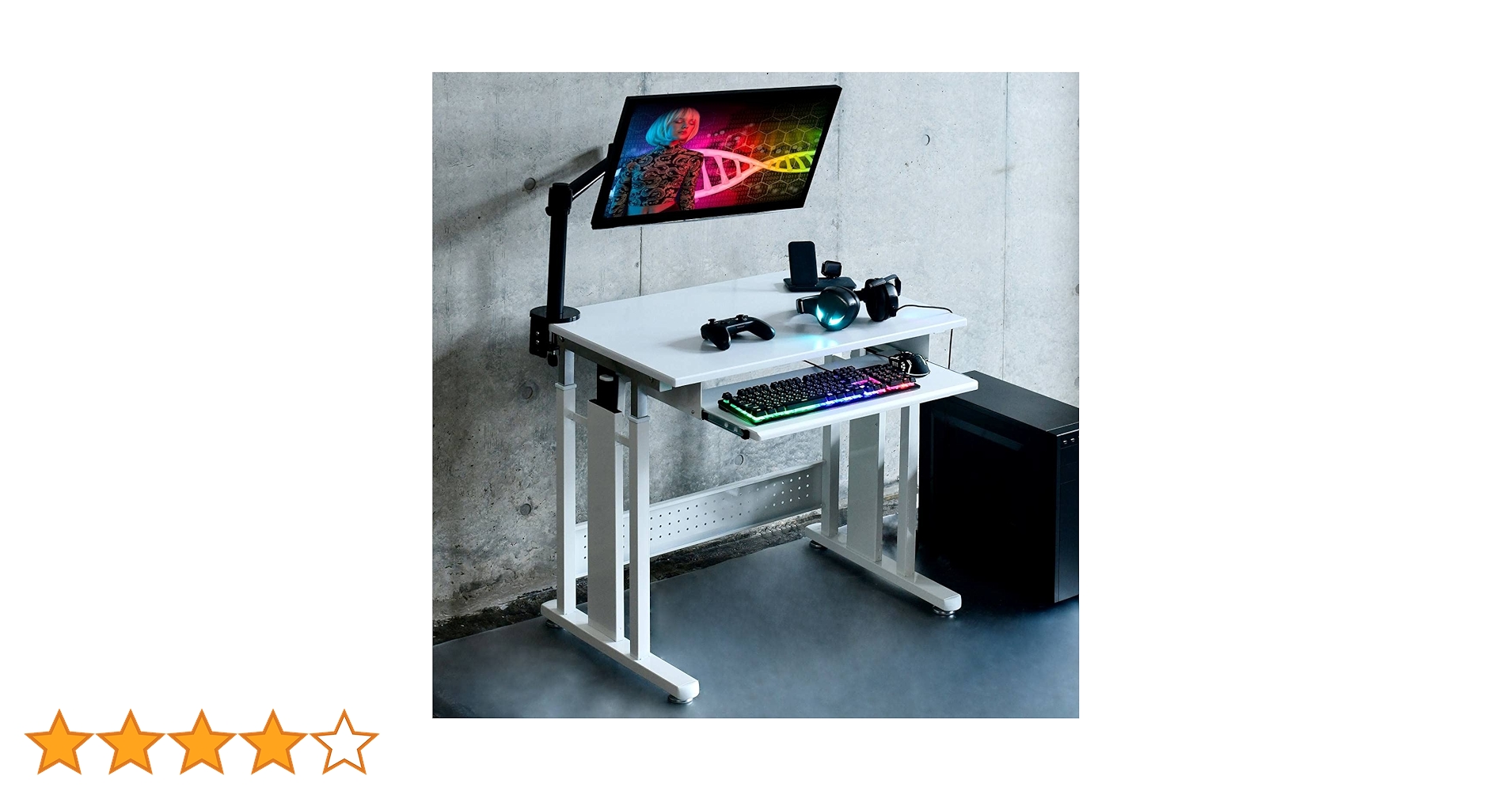 Amazon.co.jp: 山善(YAMAZEN) ゲーミングデスク 高さ65-80.5cm